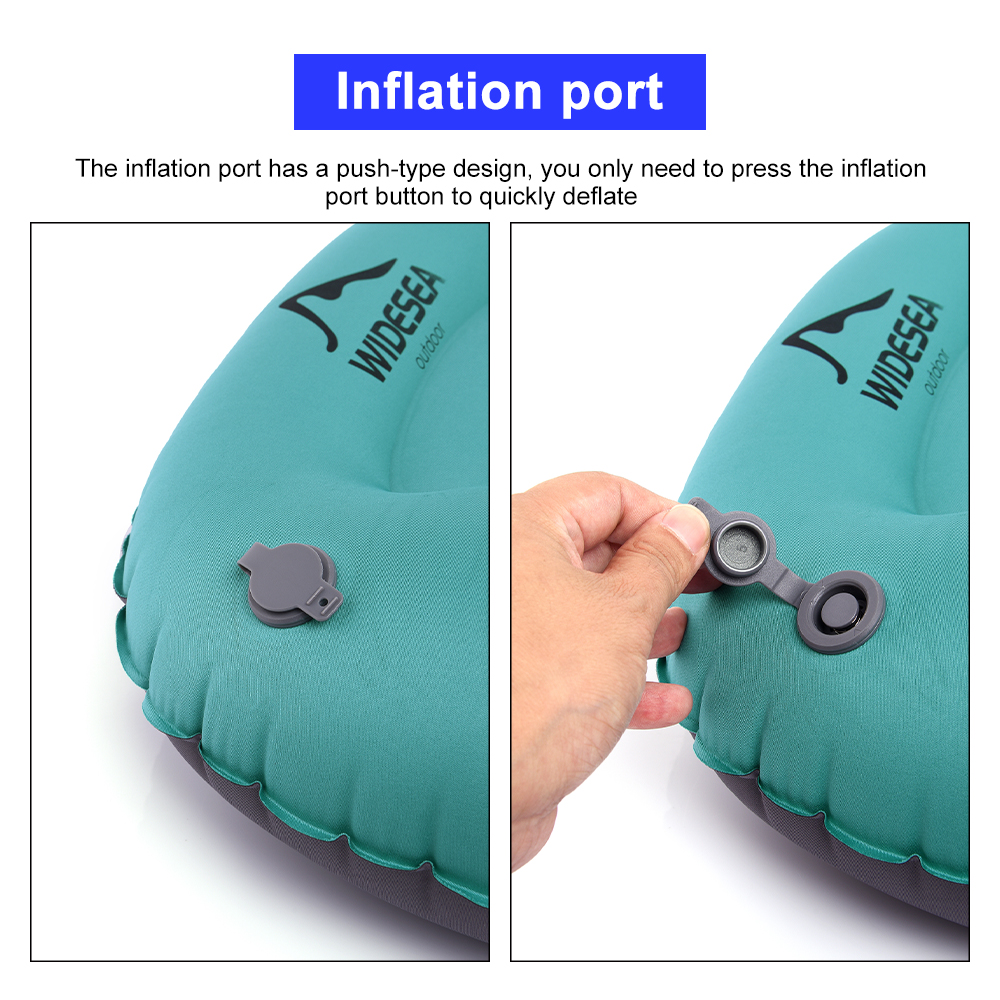 Widesea Portable Inflatable Pi - مراجعة Camp Pillow Compressible وسعره