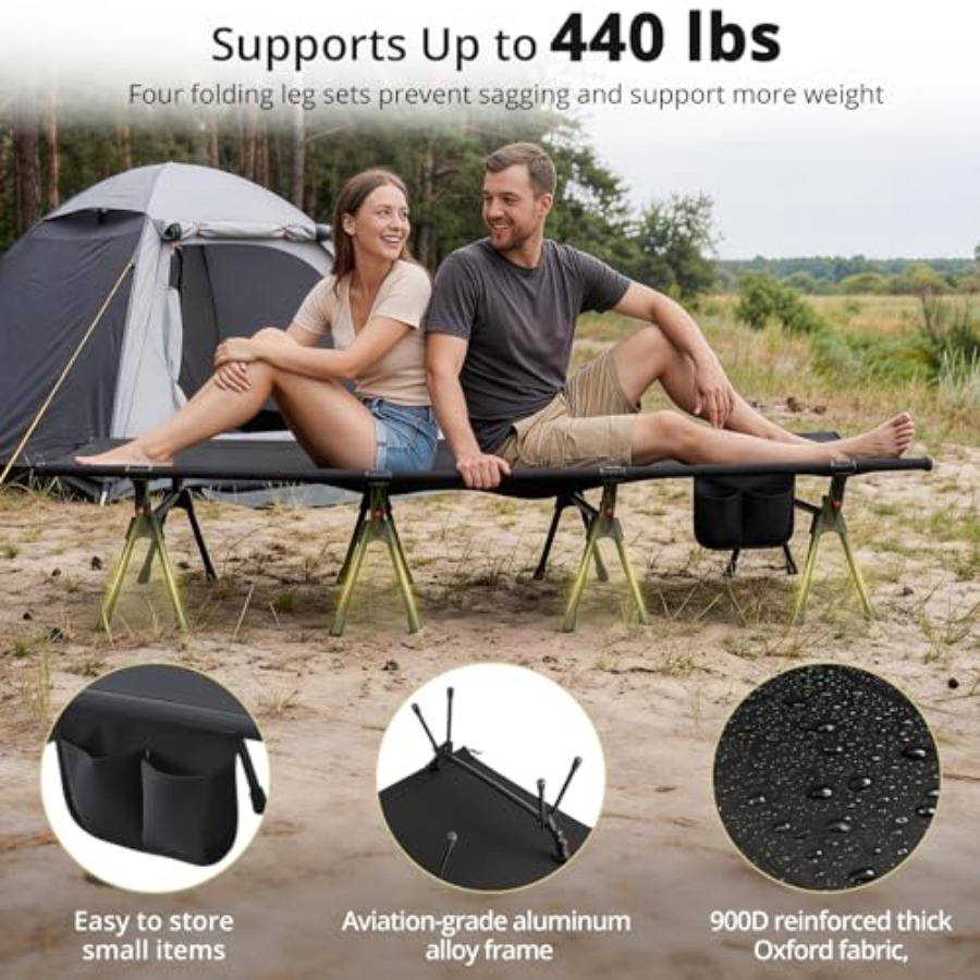 Camping cot for outdoor use, s - مراجعة Outdoor Camping Cot وسعره