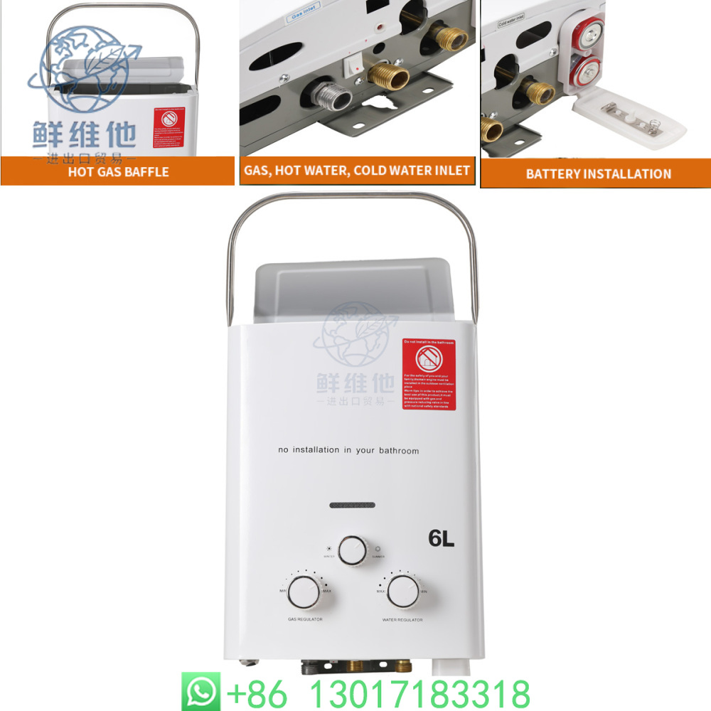 6L 12KW Stainless Steel Instan - مراجعة Outdoor Camping Hot Water Shower وسعره