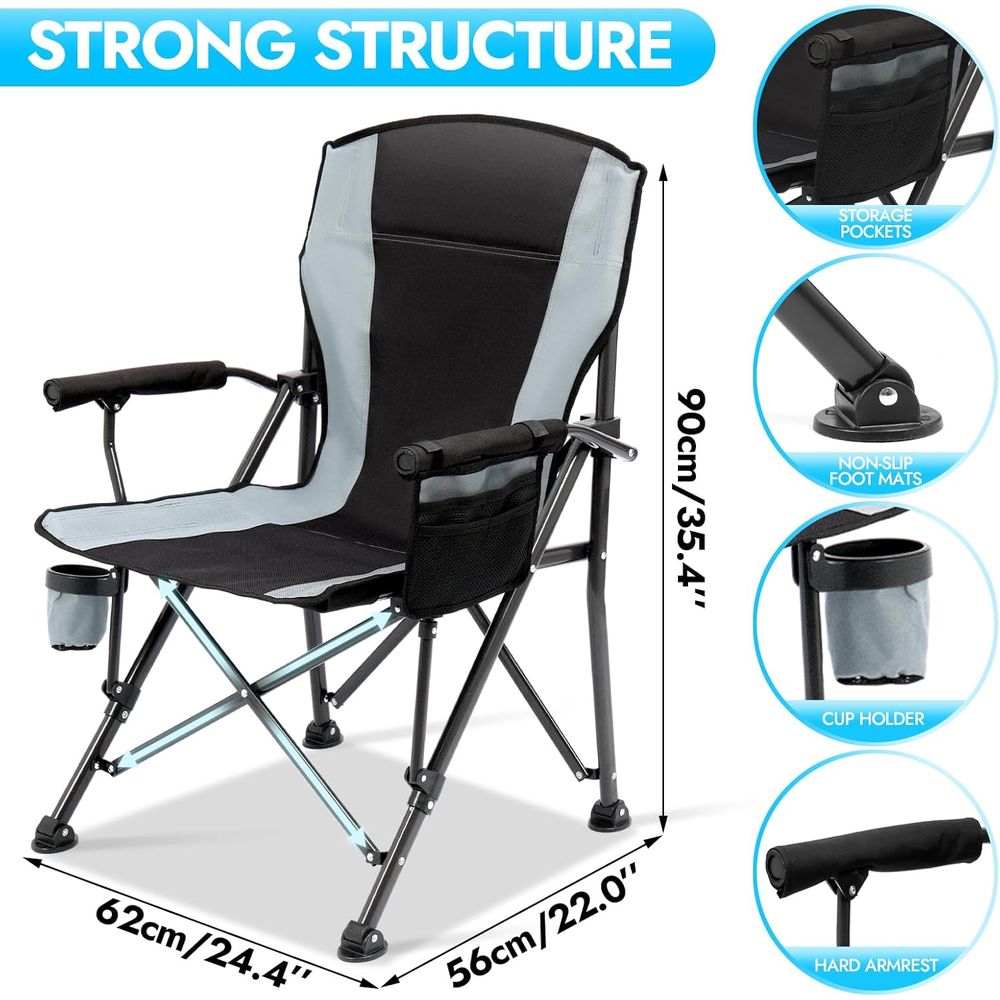 Durable Oversized Folding Camp - مراجعة Outdoor Oversized Camping Chair وسعره