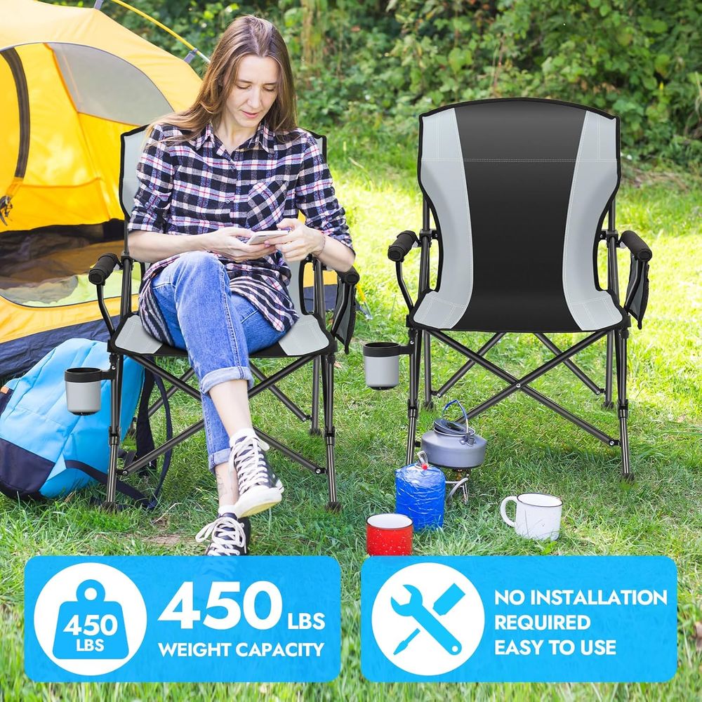 Durable Oversized Folding Camp - مراجعة Outdoor Oversized Camping Chair وسعره