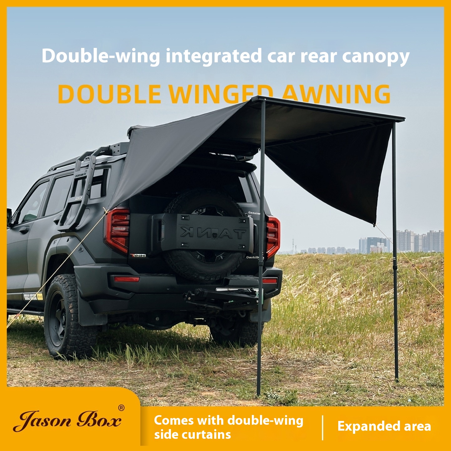 Aluminum Alloy Black Double-wi - مراجعة Outdoor Camping Car Tail Tent وسعره