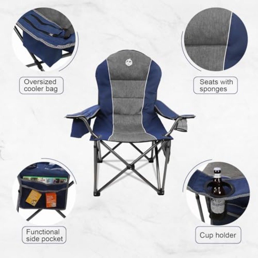 Oversized Portable Camping Cha - مراجعة Outdoor Oversized Camping Chair وسعره