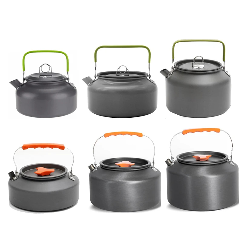 Home Household Camping Cookwar - مراجعة Outdoor Camping Kettle وسعره