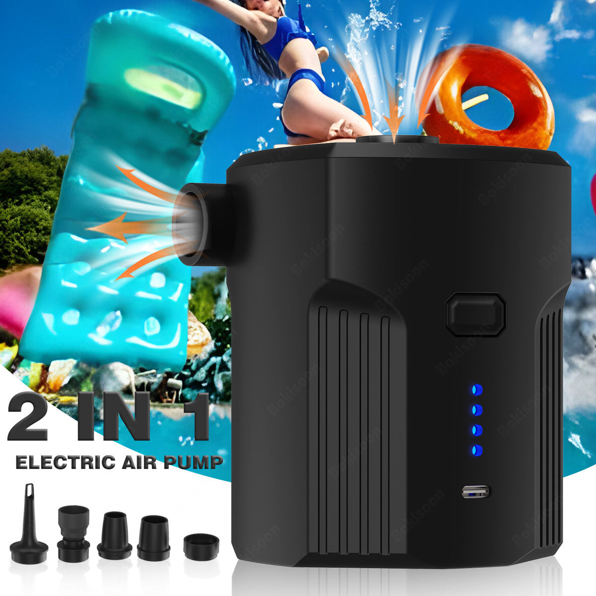 Portable Electric Air Pump for - مراجعة Bed Outdoor Camping وسعره