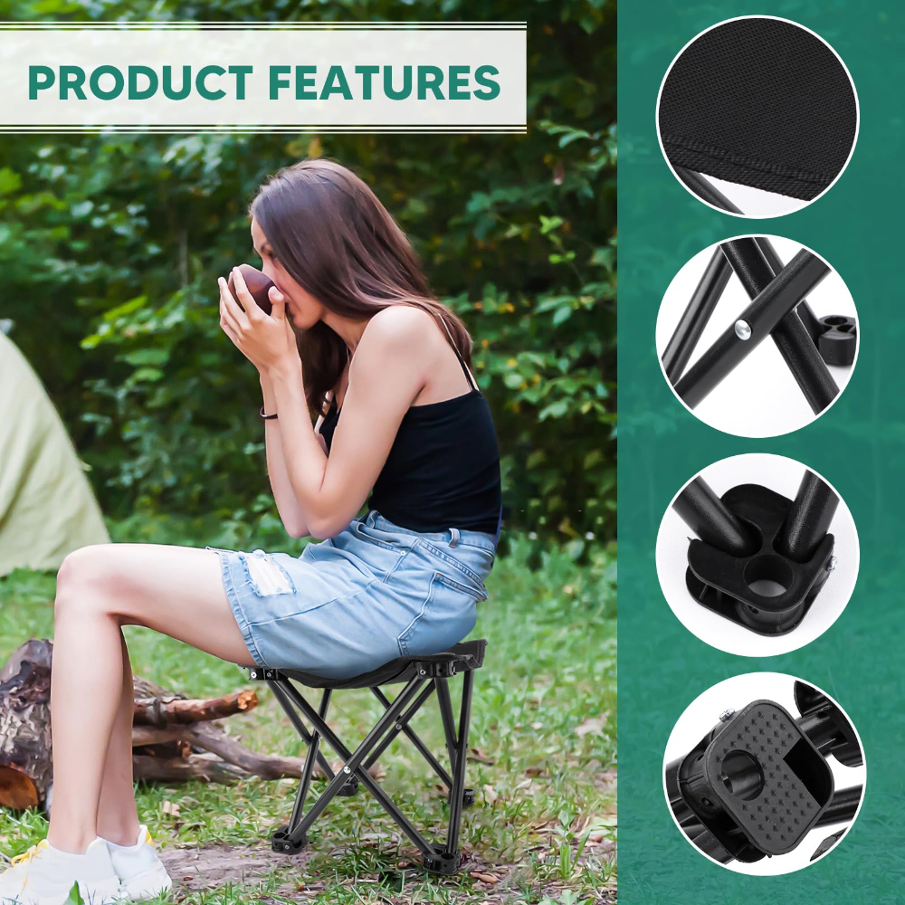 Portable Folding Stool Lightwe - مراجعة Outdoor Camping Hammock Chair وسعره