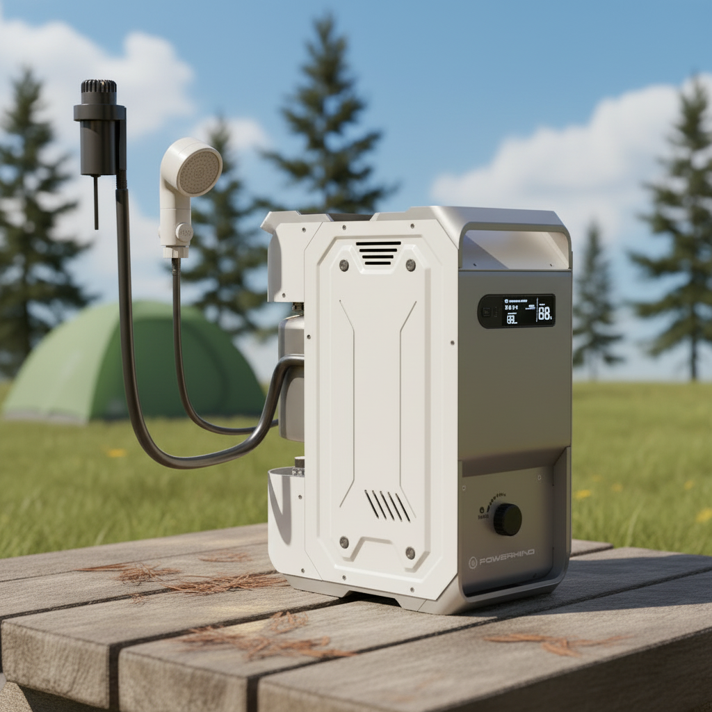 Outdoor Water Heater lpg Campi - مراجعة Outdoor Camping Hot Water Shower وسعره