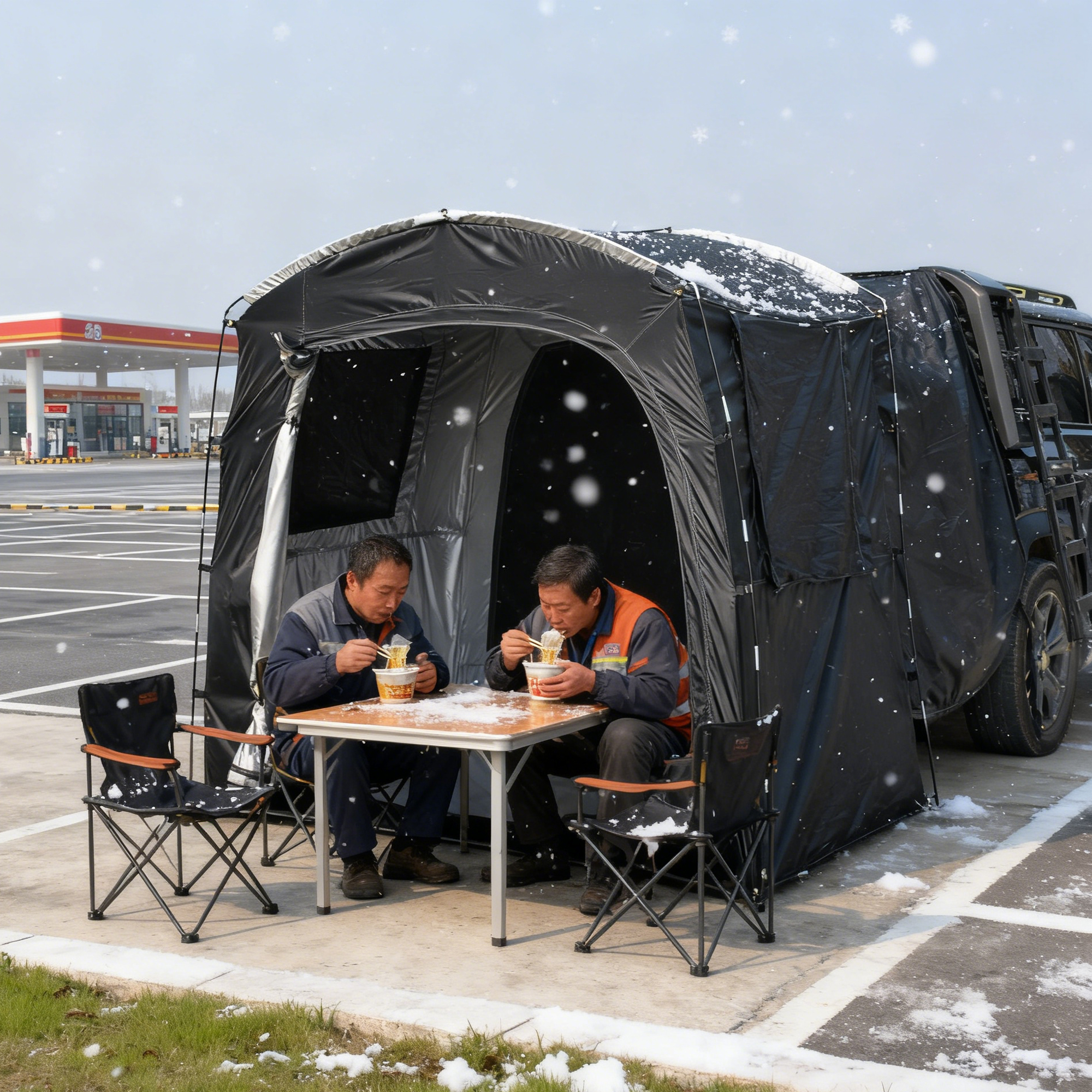 2-Person SUV Rear Tent Annex w - مراجعة Outdoor Camping Car Tail Tent وسعره