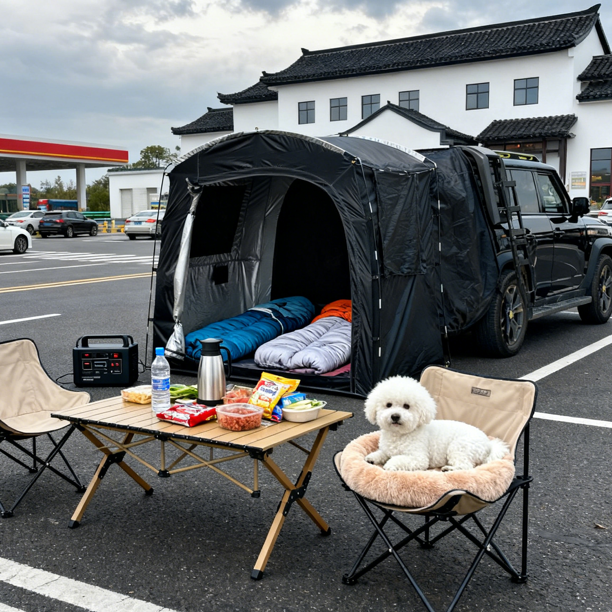 2-Person SUV Rear Tent Annex w - مراجعة Outdoor Camping Car Tail Tent وسعره