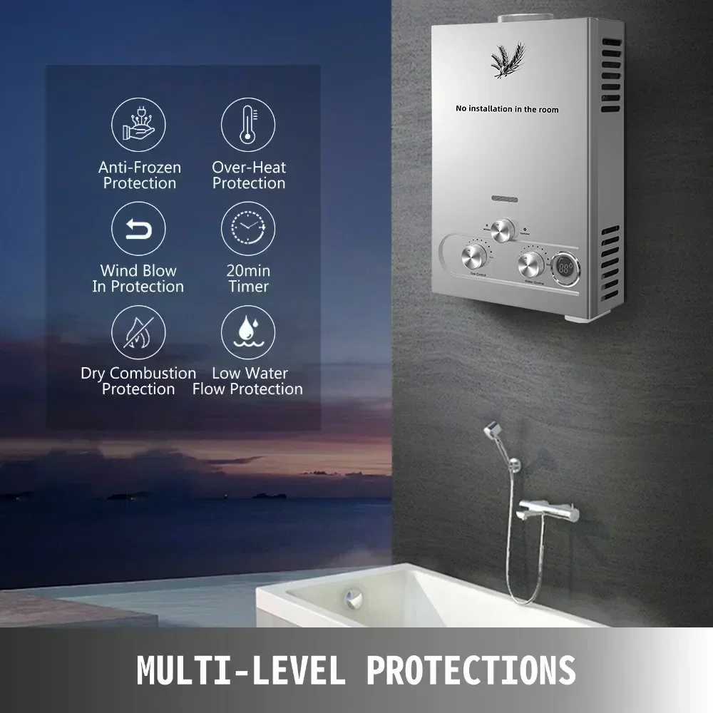 SIHAO LPG Water Heater 6L 8L 1 - مراجعة Outdoor Camping Water Heater وسعره
