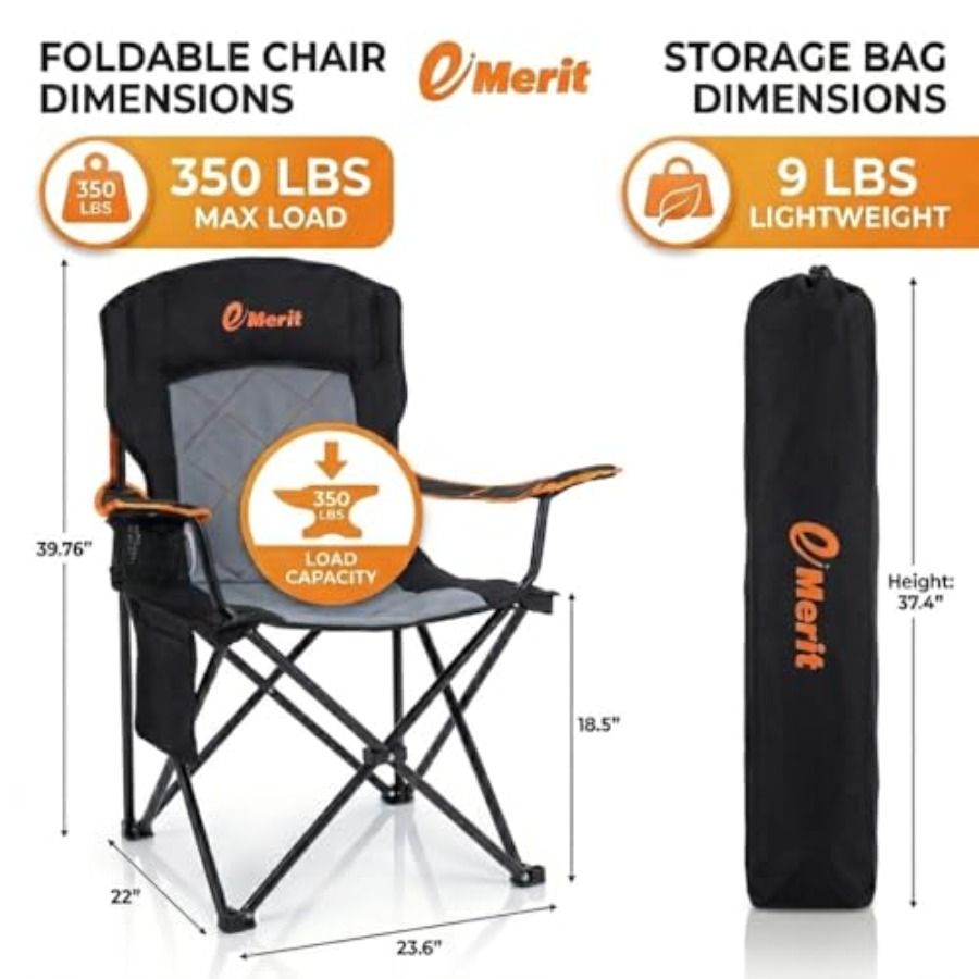 Oversized Padded Camping Chair - مراجعة Outdoor Oversized Camping Chair وسعره