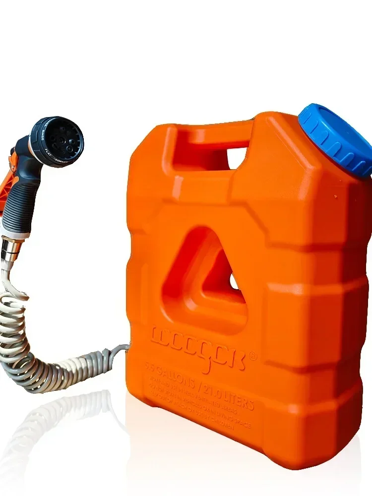 Roof water tank outdoor portab - مراجعة Outdoor Camping Hot Water Shower وسعره