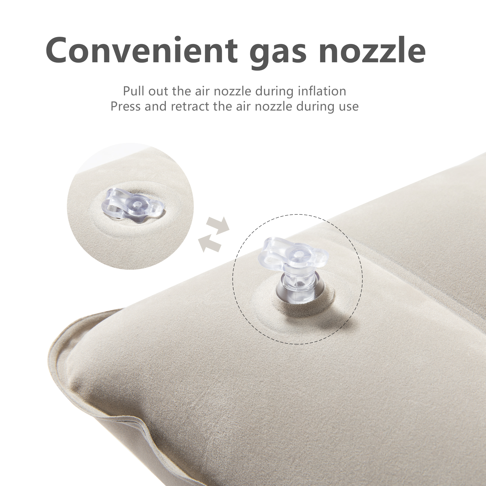 BISINNA Inflatable Pillow,Port - مراجعة Camp Pillow Compressible وسعره