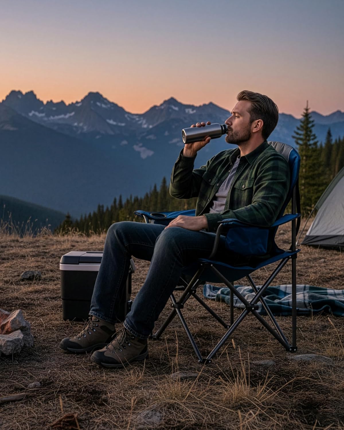 Oversized Camping Chair with A - مراجعة Outdoor Oversized Camping Chair وسعره