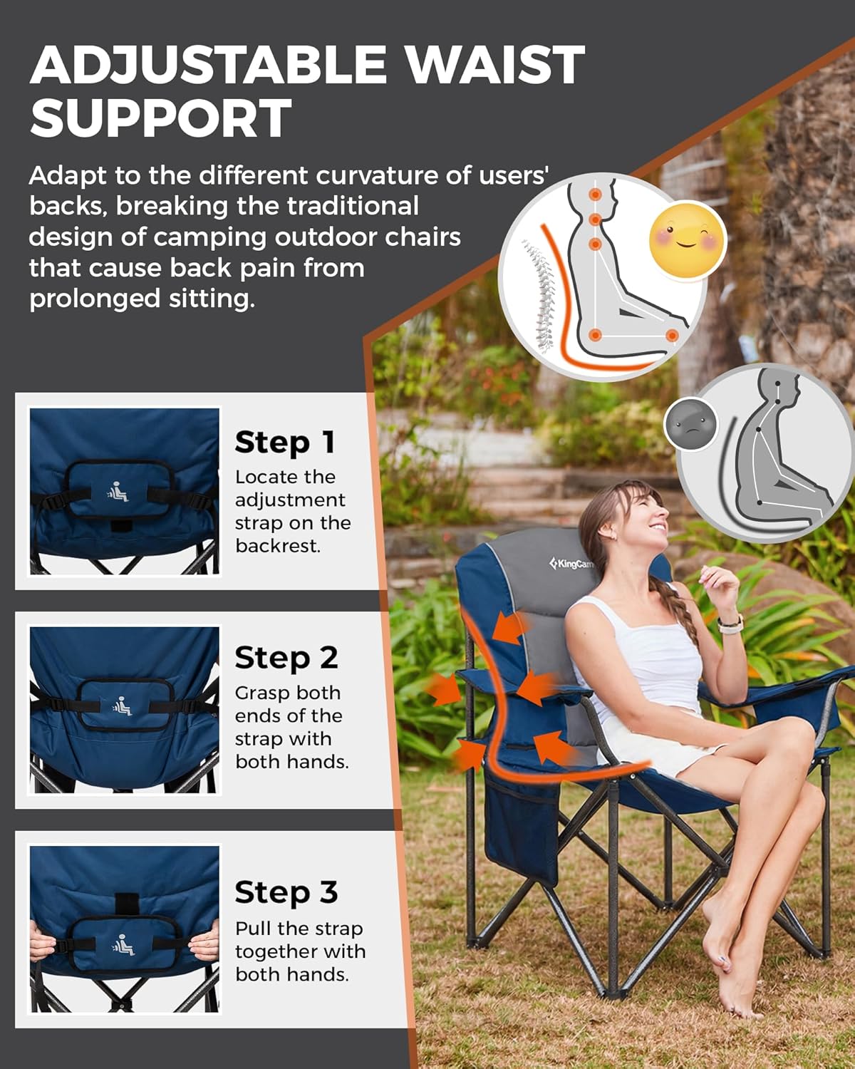 Oversized Camping Chair with A - مراجعة Outdoor Oversized Camping Chair وسعره