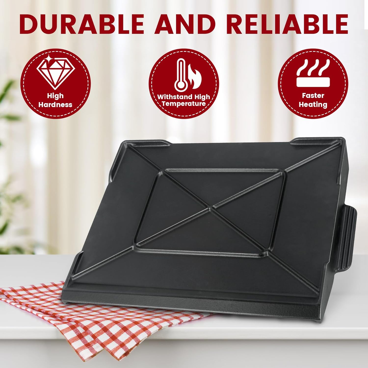 Cast Iron Griddle for Gas Gril - مراجعة Outdoor Camping Stove وسعره
