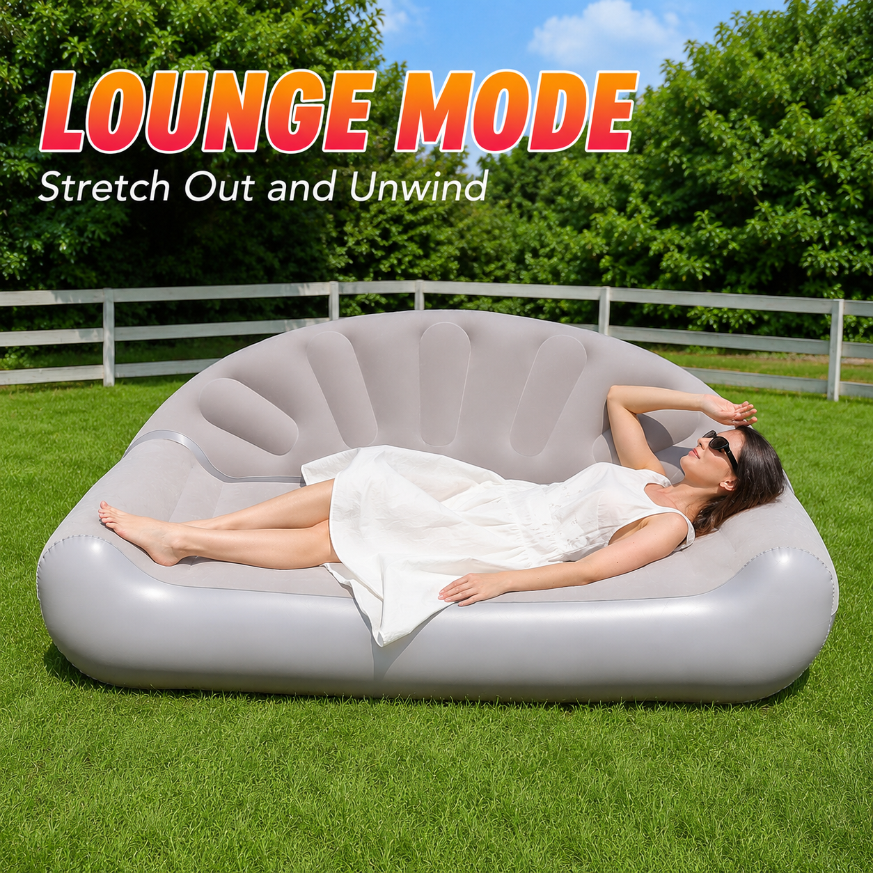 1PC Inflatable Lounge Sofa, Ou - مراجعة Bed Outdoor Camping وسعره