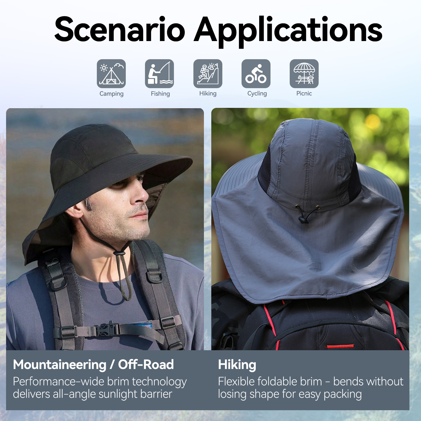 Outdoor UV Protection Sun Hat  - مراجعة Camping Outdoor Quick Drying Sun Neck Protection Cap Hat وسعره