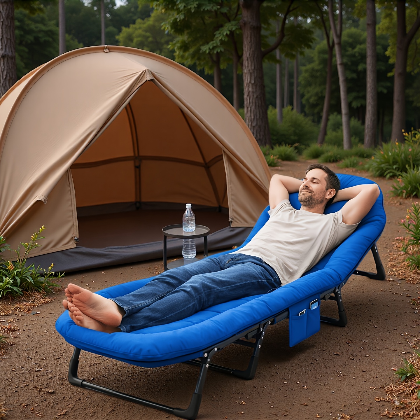 Portable Folding Camp Cot for  - مراجعة Outdoor Camping Cot وسعره
