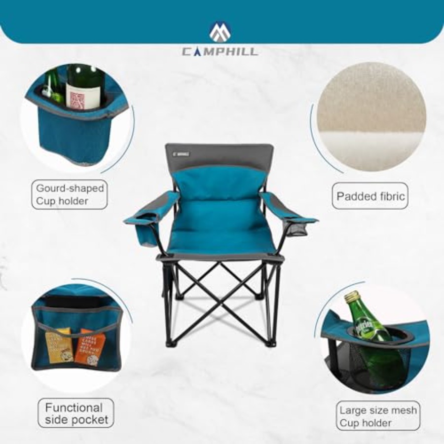 Oversized Portable Camping Cha - مراجعة Outdoor Oversized Camping Chair وسعره