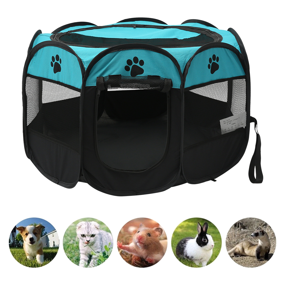 Folding Pet Tent Dog House Cam - مراجعة Outdoor Camping Dog Fence وسعره