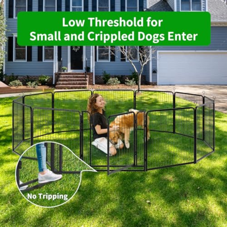 Dog Playpen Outdoor Extra Wide - مراجعة Outdoor Camping Dog Fence وسعره