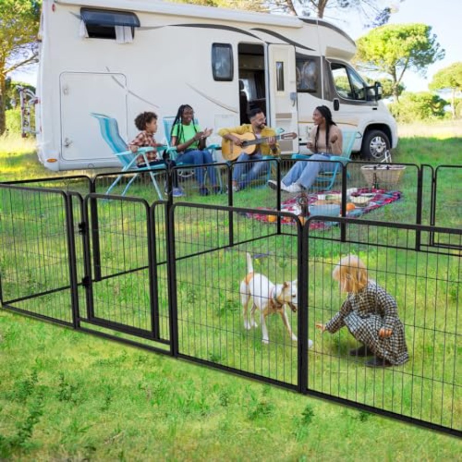 Dog Playpen Outdoor Extra Wide - مراجعة Outdoor Camping Dog Fence وسعره