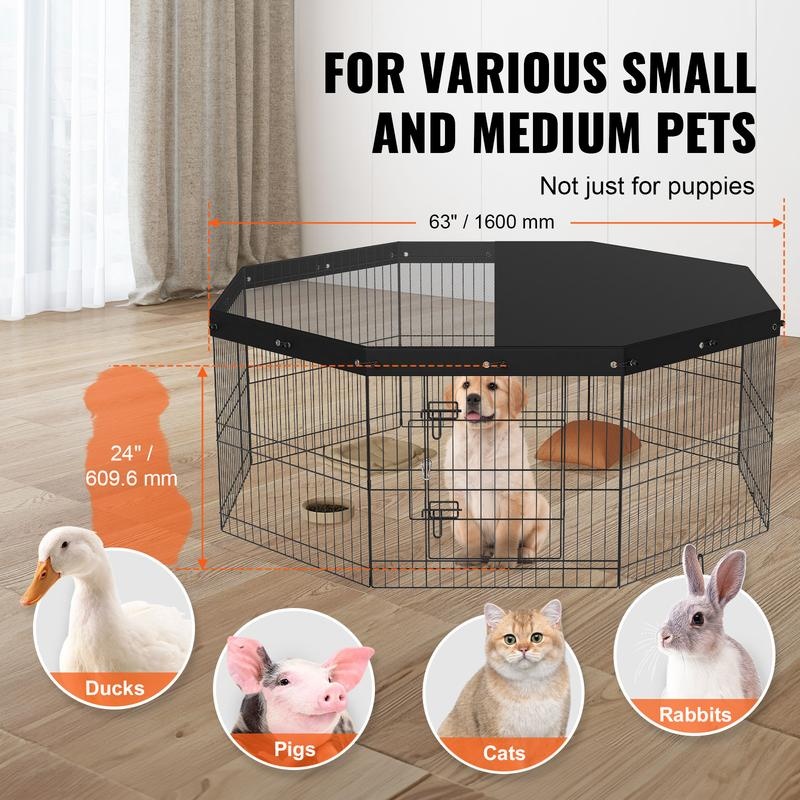 8-Piece Foldable Metal Dog Pen - مراجعة Outdoor Camping Dog Fence وسعره