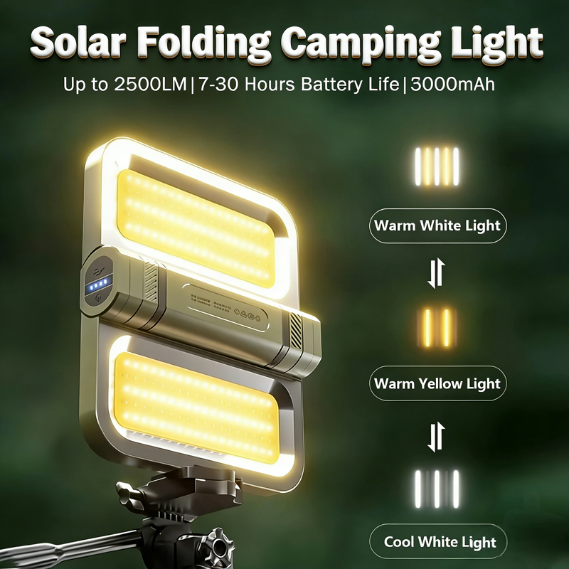 New Solar LED Camping Light 30 - مراجعة Outdoor Camping Tent Waterproof وسعره
