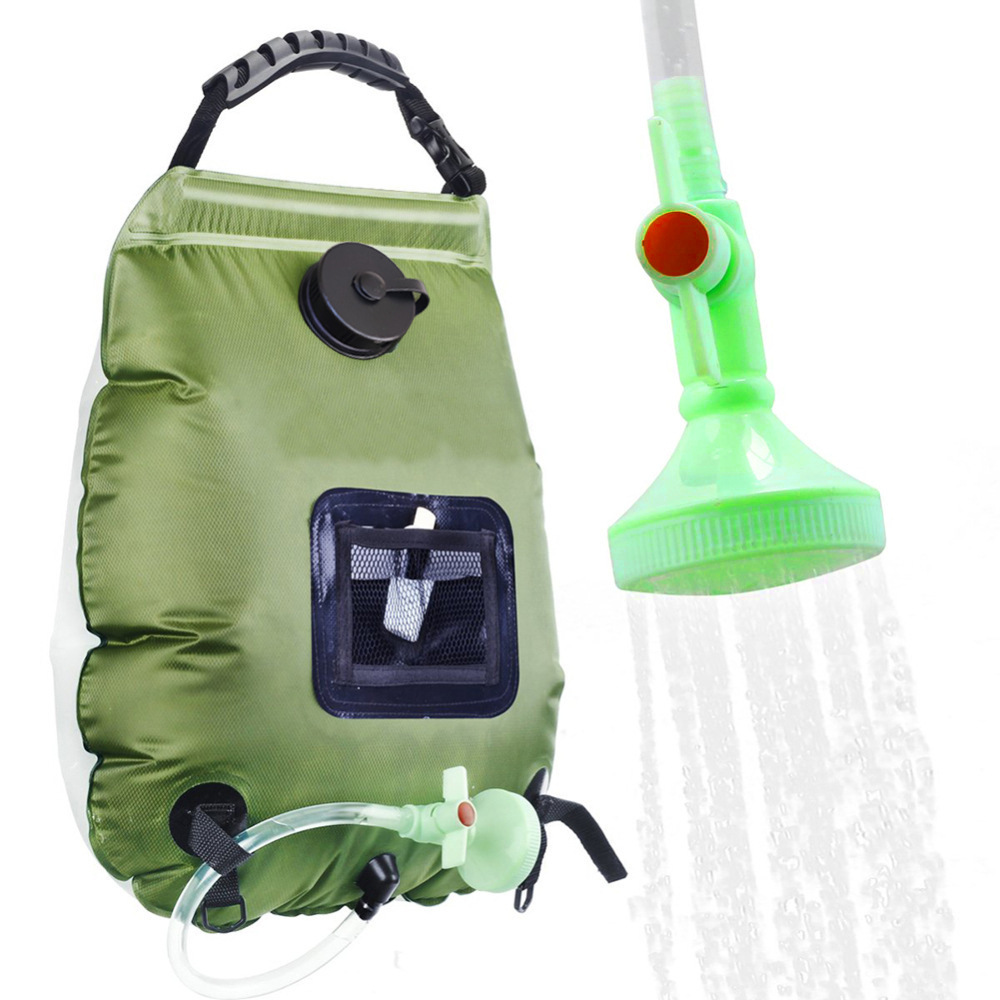 Camping Shower Bag 20L Solar H - مراجعة Outdoor Camping Hot Water Shower وسعره