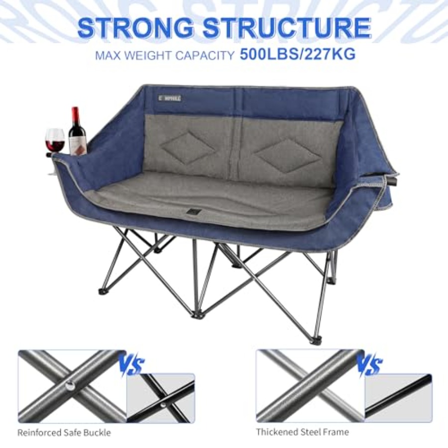 Oversized Double Camping Chair - مراجعة Outdoor Oversized Camping Chair وسعره