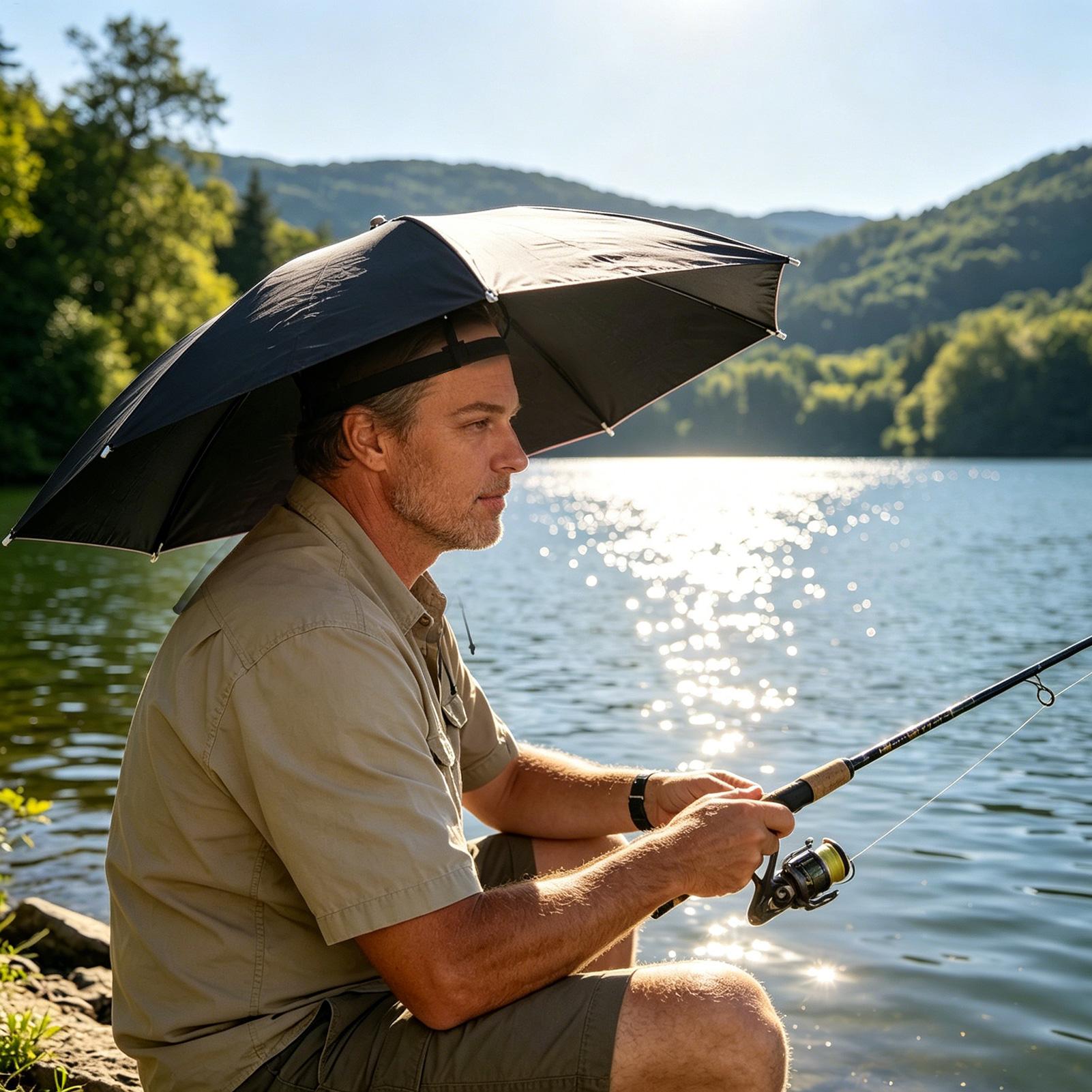 Folding Umbrella Hat Waterproo - مراجعة Outdoor Camping Hat وسعره