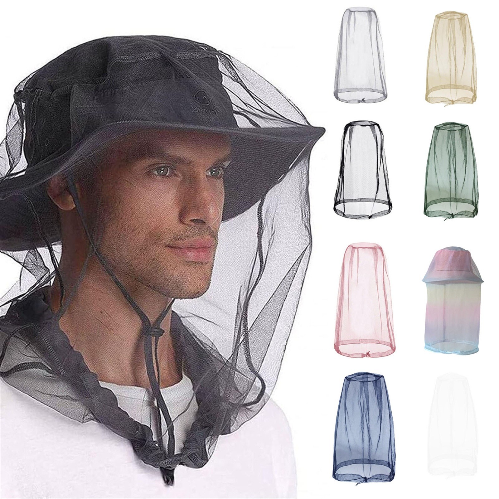 Outdoor Mosquito Head Mesh Net - مراجعة Outdoor Yurt Camping وسعره
